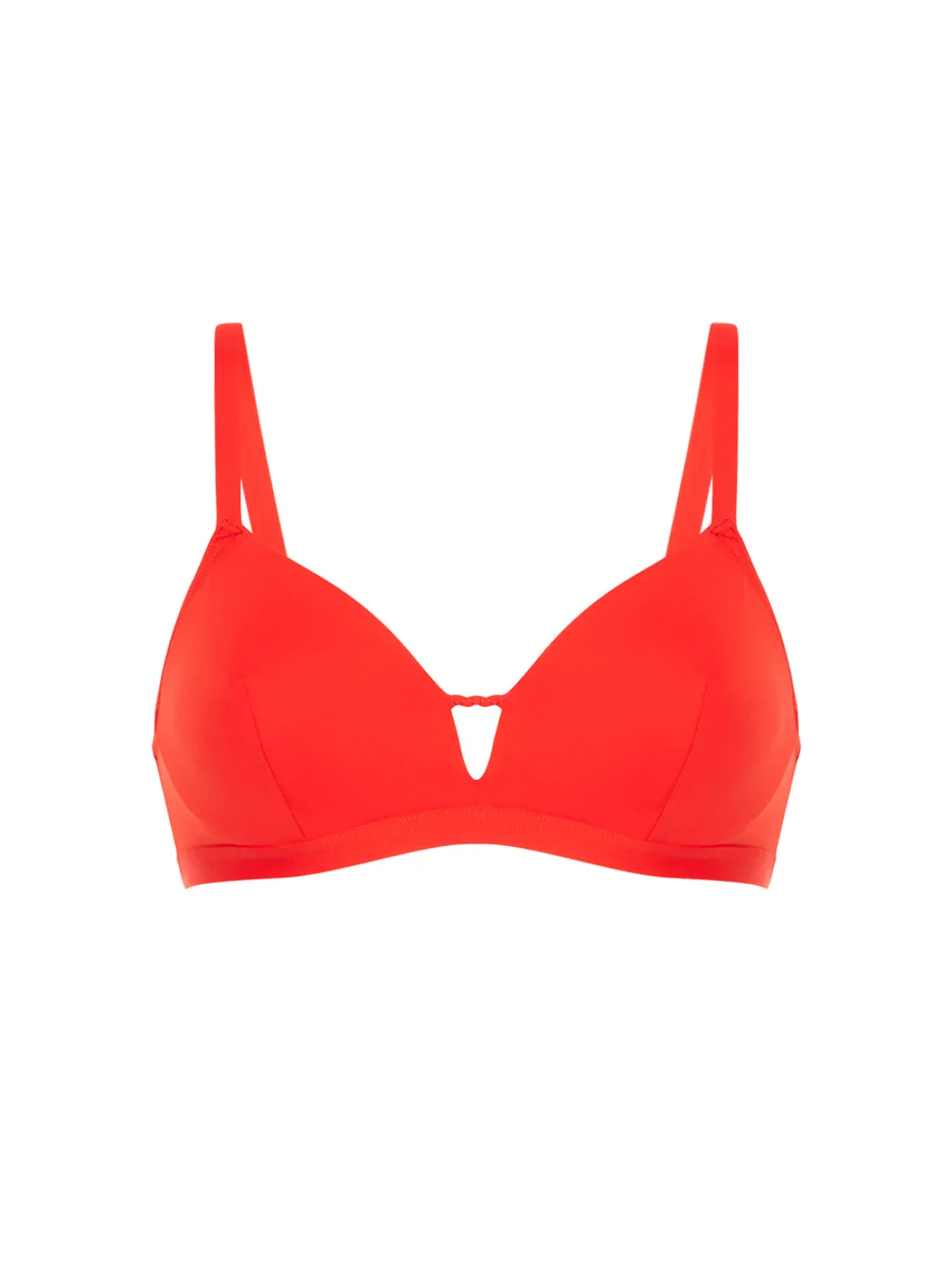 Haut de maillot de bain triangle avec armatures cachées - Orange Grenadier