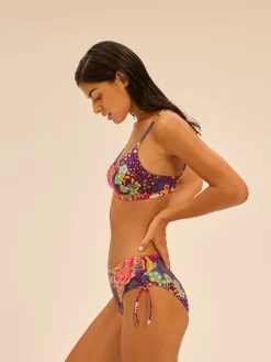 Haut de maillot de bain triangle avec armatures cachées - Imprimé Bloom