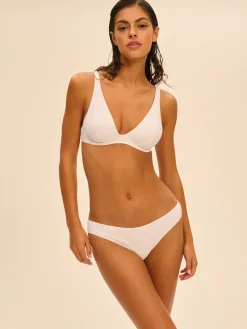 Haut de maillot de bain triangle avec armatures - Blanc