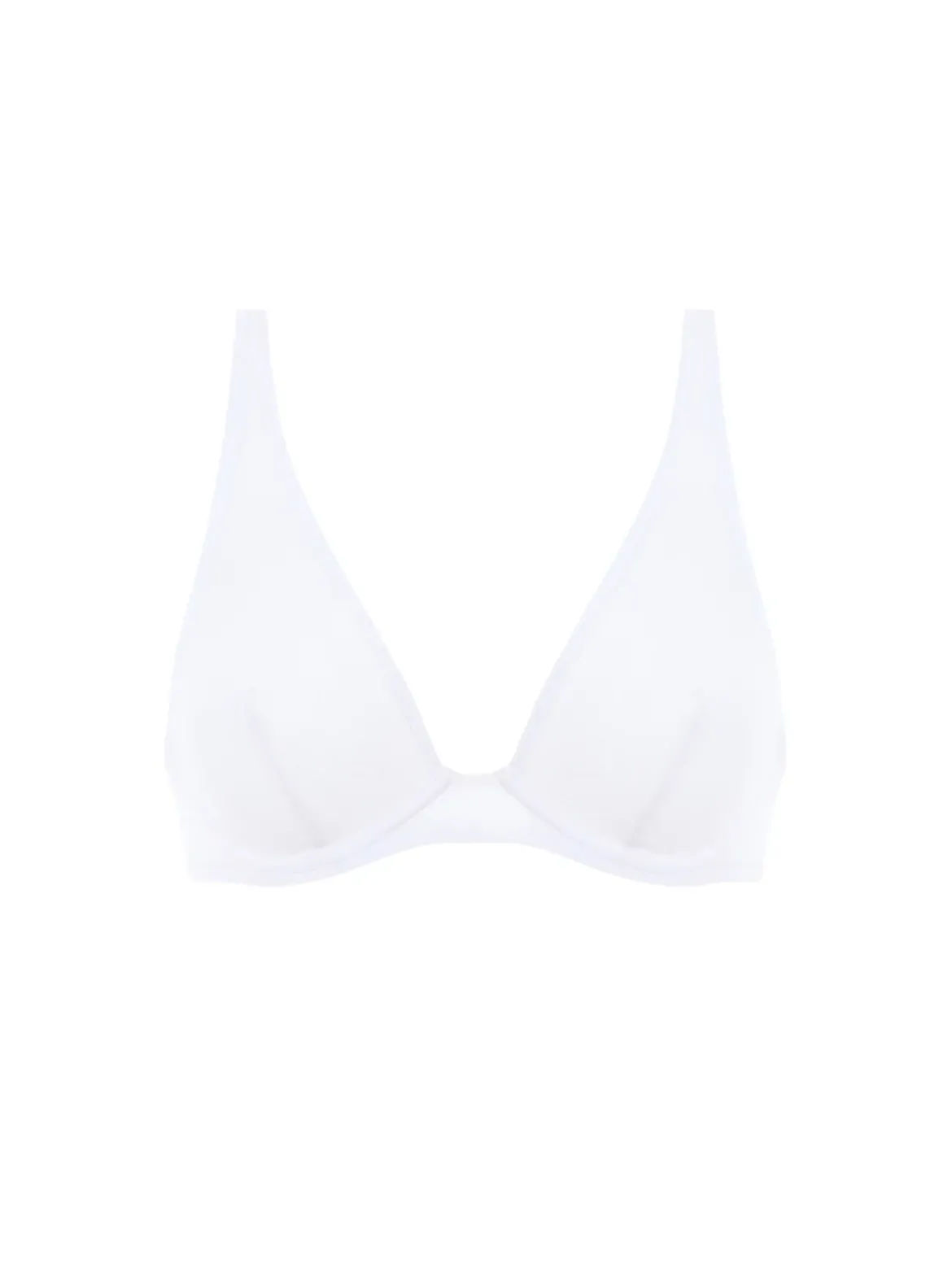 Haut de maillot de bain triangle avec armatures - Blanc