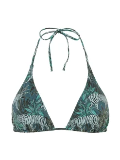 Haut de maillot de bain triangle sans armature - Imprimé Jungle Night