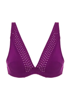 Haut de maillot de bain triangle avec armatures - Mûre