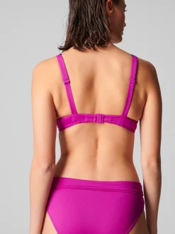 Haut de maillot de bain triangle avec armatures - Bougainvillier