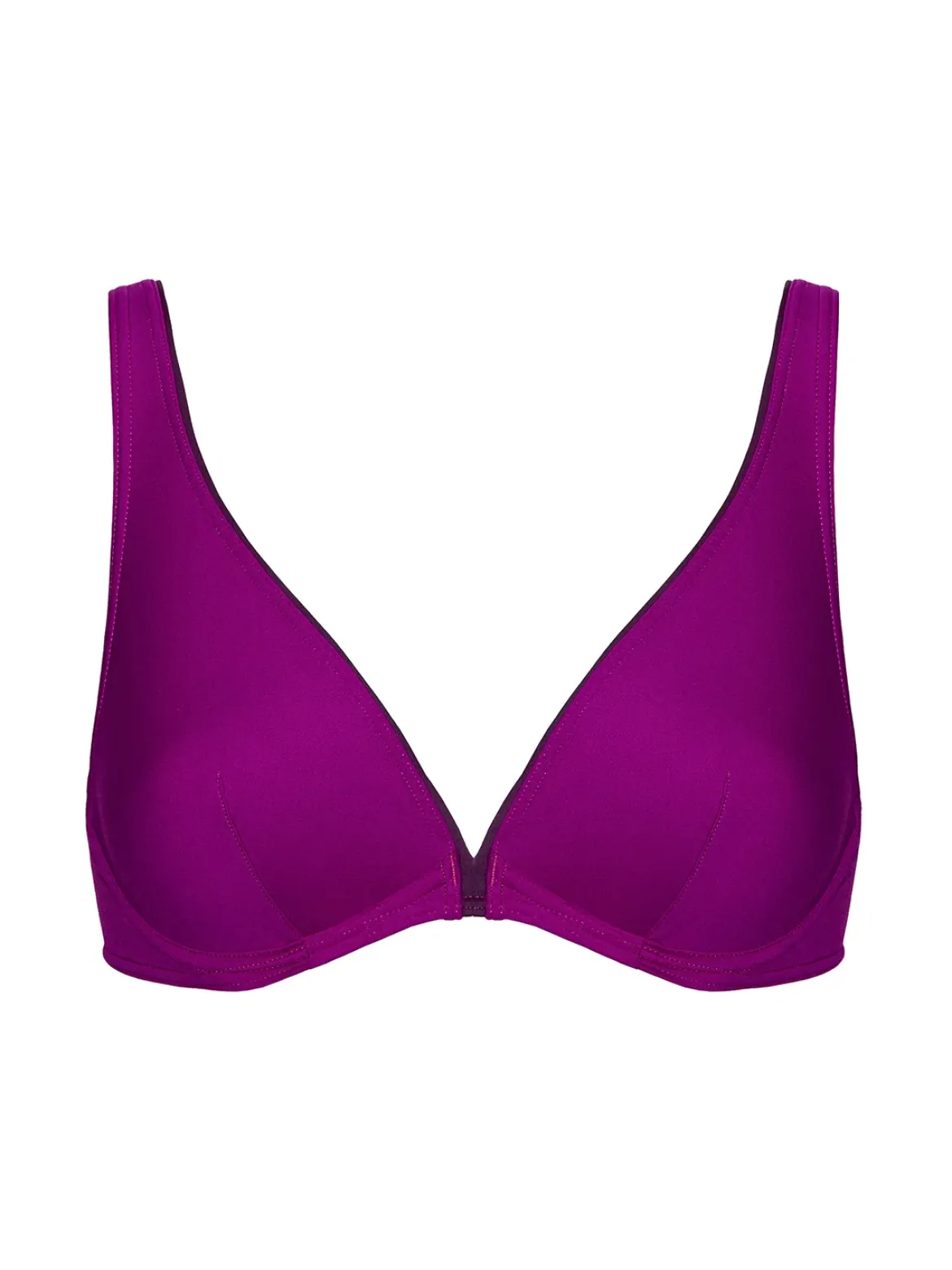 Haut de maillot de bain triangle avec armatures - Bougainvillier