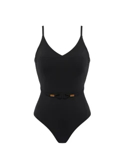 Maillot de bain 1 pièce bonnet mousse sans armature - Noir