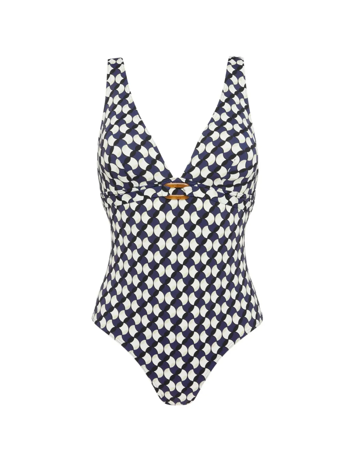 Maillot de bain 1 pièce bonnet mousse sans armature - Imprimé sailling