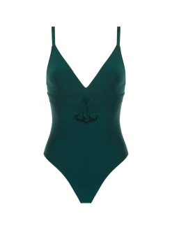 Maillot de bain 1 pièce de bain avec armatures cachées - Vert Tropical