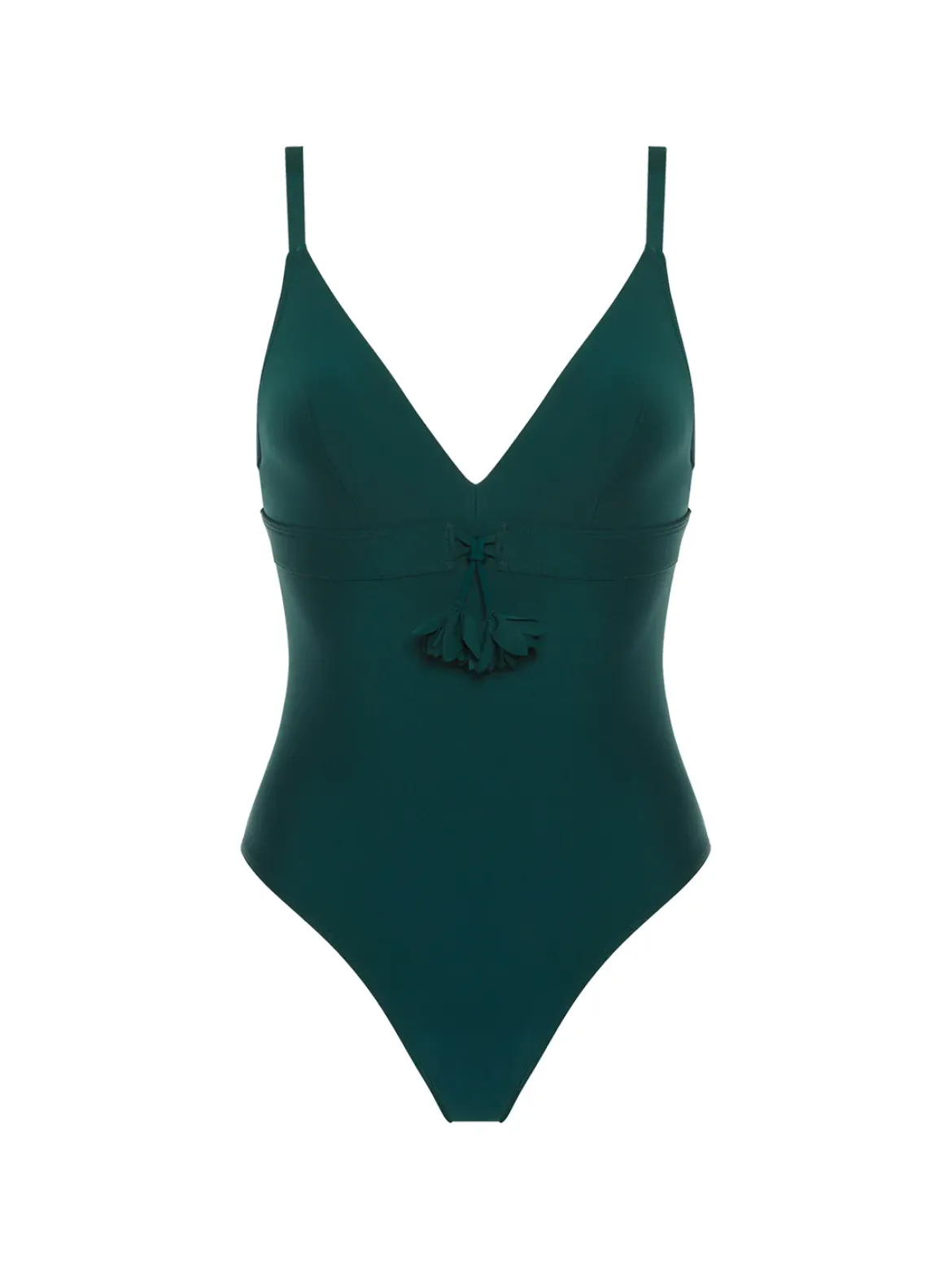 Maillot de bain 1 pièce de bain avec armatures cachées - Vert Tropical