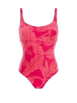 Maillot de bain 1 pièce de bain avec armatures - Imprimé Bright Rose