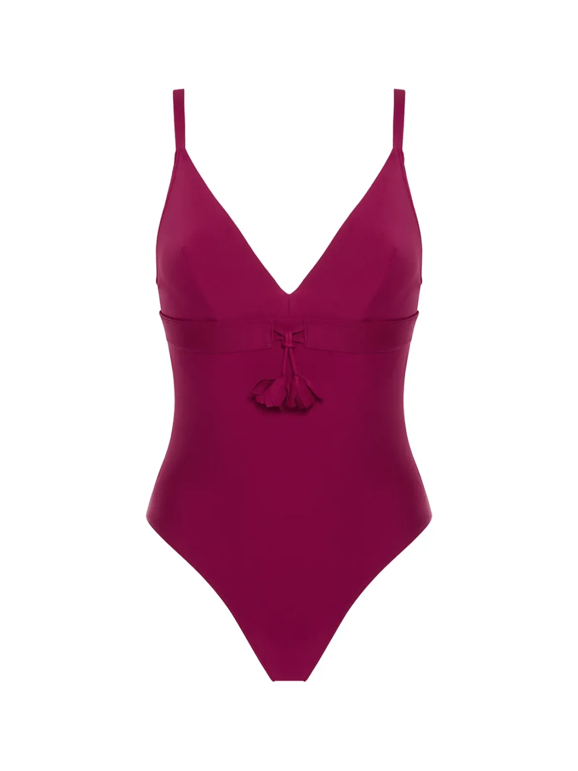 Maillot de bain 1 pièce de bain avec armatures cachées - Cassis