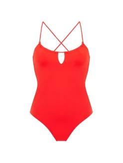 Maillot de bain 1 pièce sans armature - Orange Grenadier