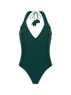 Maillot de bain 1 pièce sans armature - Vert Tropical