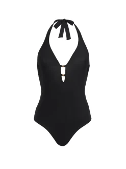 Maillot de bain 1 pièce sans armature - Noir