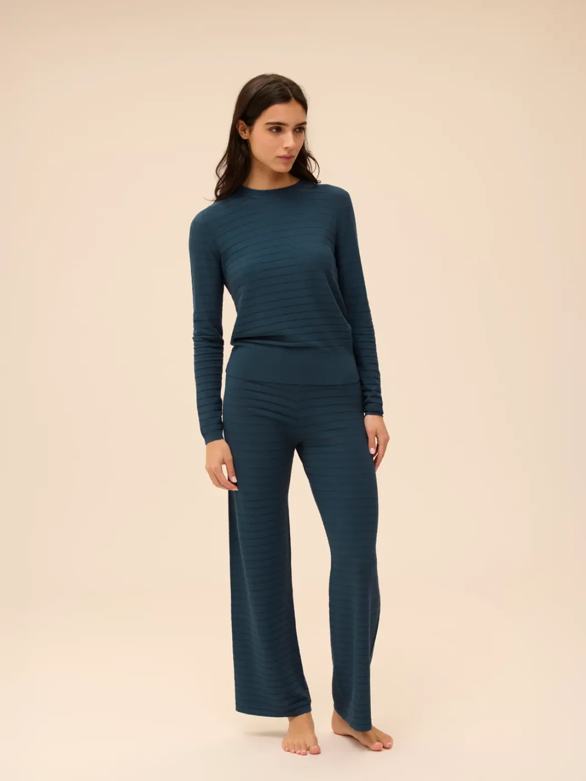 Pantalon - Bleu pétrole