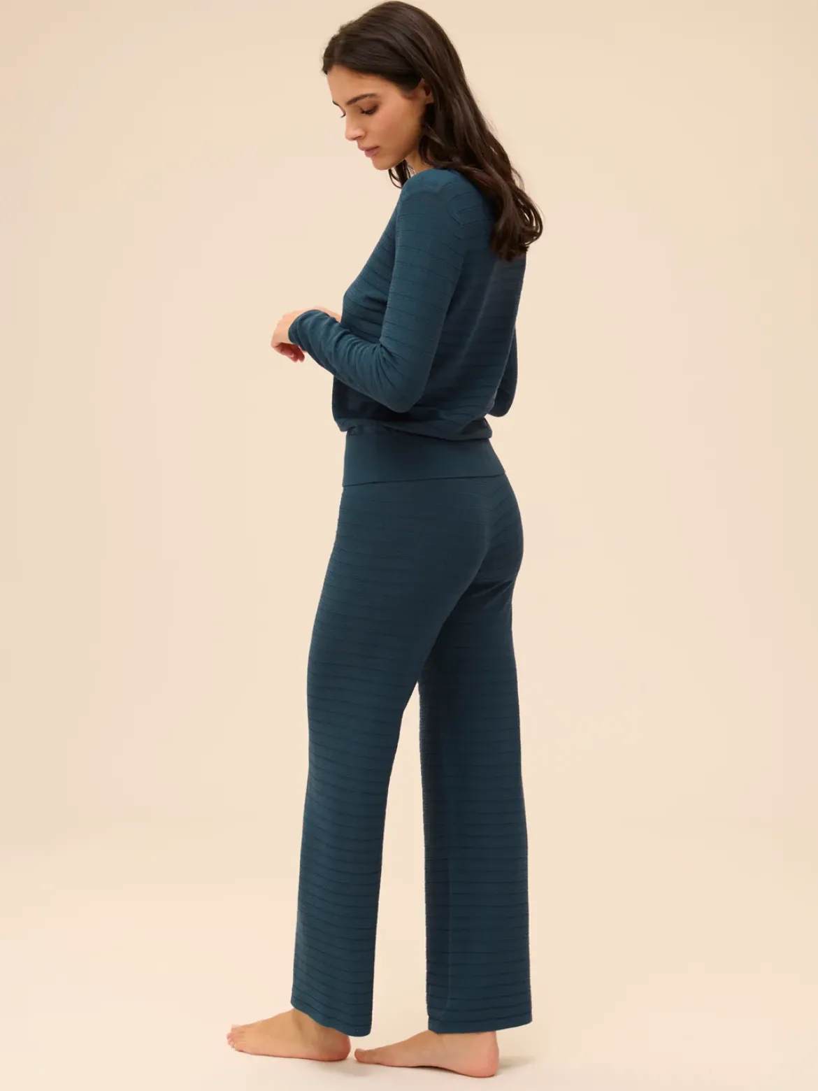 Pantalon - Bleu pétrole