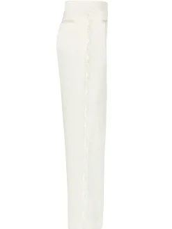 Pantalon broderie - Naturel