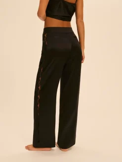 Pantalon broderie - Noir