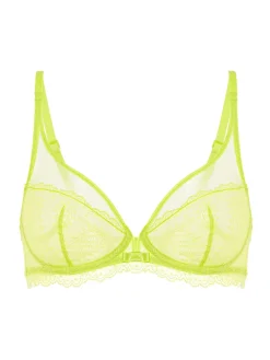 Soutien-gorge avec armature décolleté plongeant - Lime