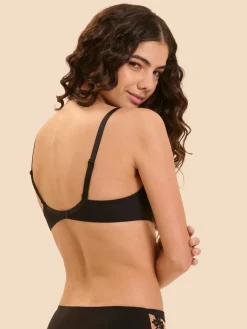 Soutien-gorge avec armature décolleté plongeant - Noir Tatoo
