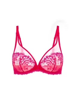 Soutien-gorge avec armature décolleté plongeant - Rouge Rainbow