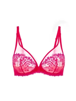 Soutien-gorge avec armature décolleté plongeant - Rouge Rainbow