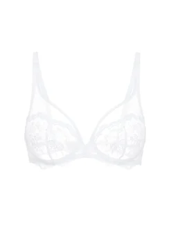 Soutien-gorge avec armature décolleté plongeant - Blanc