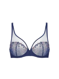 Soutien-gorge avec armature décolleté plongeant - Bleu Rainbow