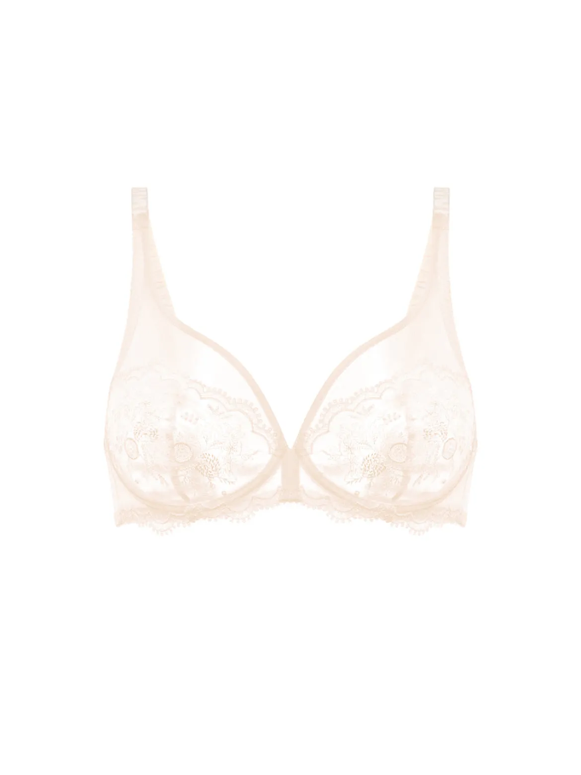Soutien-gorge avec armature décolleté plongeant - Rose sakura