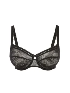 Soutien-gorge avec armature décolleté carré - Noir