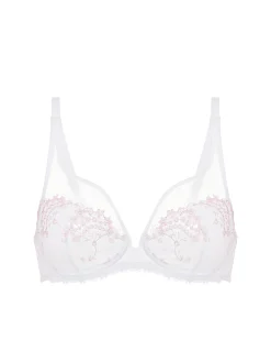 Soutien-gorge avec armature décolleté plongeant - Blanc Cristal