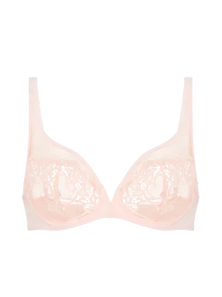 Soutien-gorge avec armature décolleté plongeant - Rose Nude