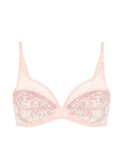 Soutien-gorge avec armature décolleté plongeant - Poudre pétale