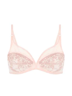 Soutien-gorge avec armature décolleté plongeant - Poudre pétale