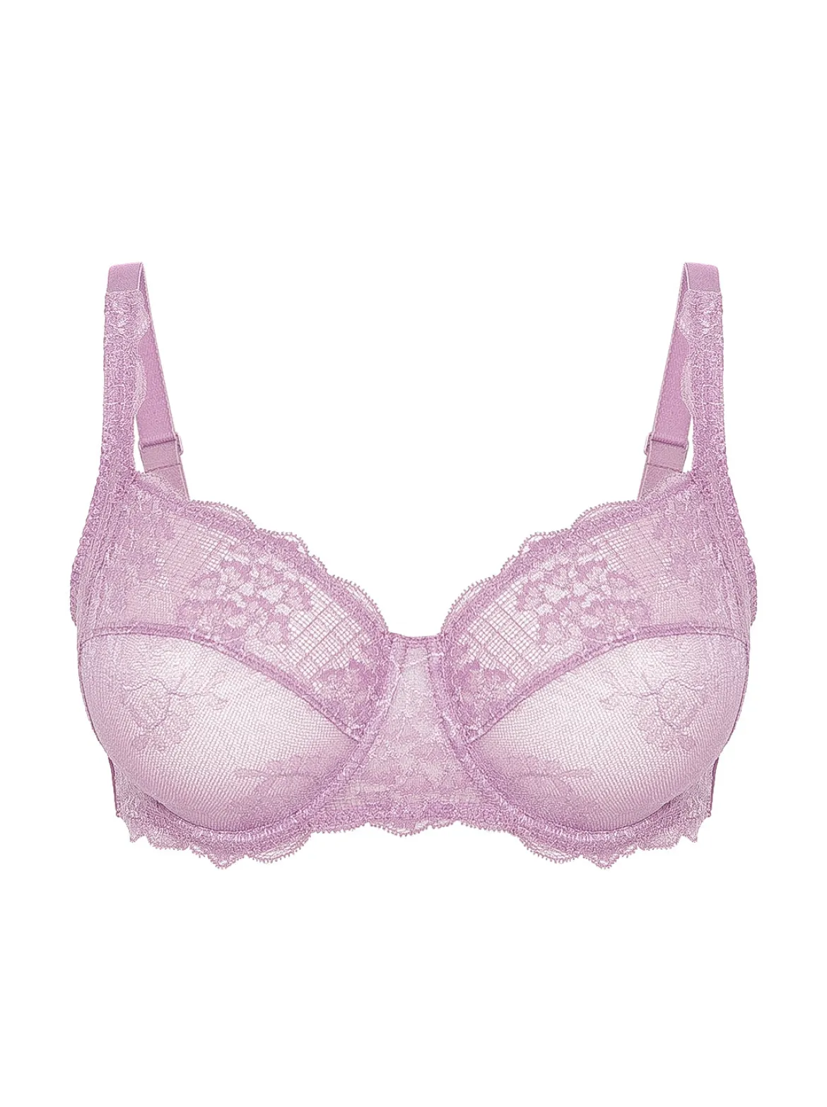 Soutien-gorge avec armature décolleté carré - Mauve Glamour