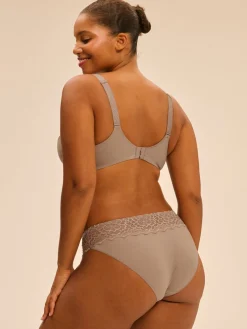 Soutien-gorge avec armature emboitant - Grège
