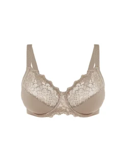 Soutien-gorge avec armature emboitant - Grège