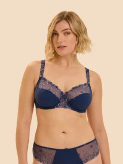 Soutien-gorge avec armature emboitant - Bleu Rainbow