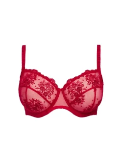 Soutien-gorge avec armature emboitant - Rouge Opéra