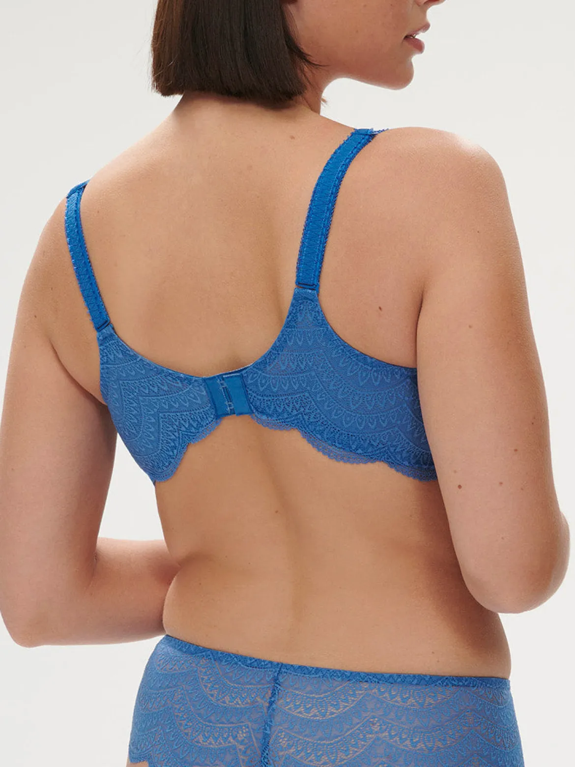 Soutien-gorge avec armature emboitant - Bleu Myosotis