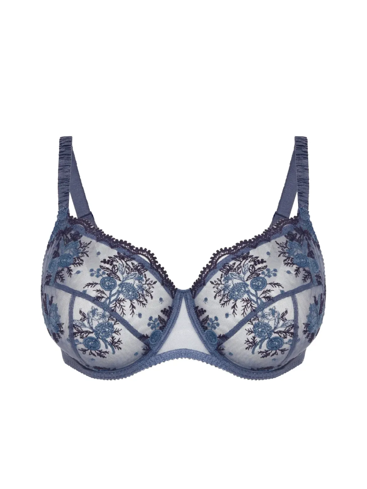 Soutien-gorge avec armature emboitant - Bleu Cendre
