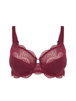Soutien-gorge avec armature emboitant - Rouge Spinelle