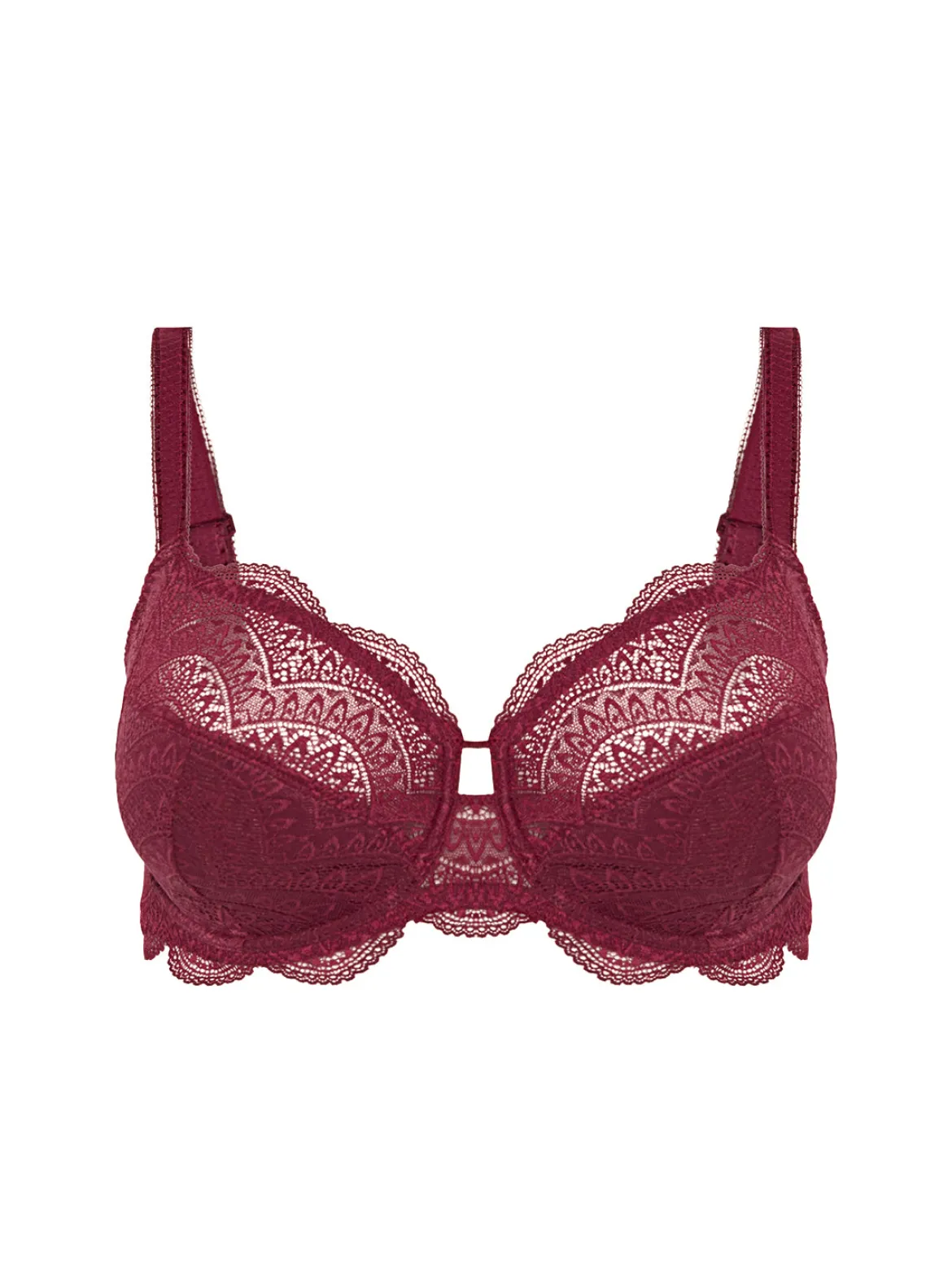 Soutien-gorge avec armature emboitant - Rouge Spinelle