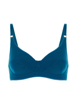 Soutien-gorge avec armatures décolleté - Bleu Poséidon