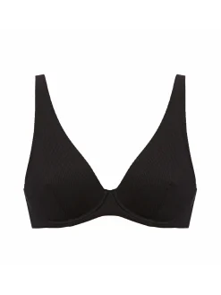 Soutien-gorge avec armatures décolleté plongeant - Noir