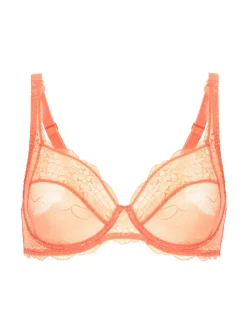 Soutien-gorge avec armatures décolleté carré - Abricot