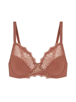 Soutien-gorge avec armatures emboîtant - Brun coco