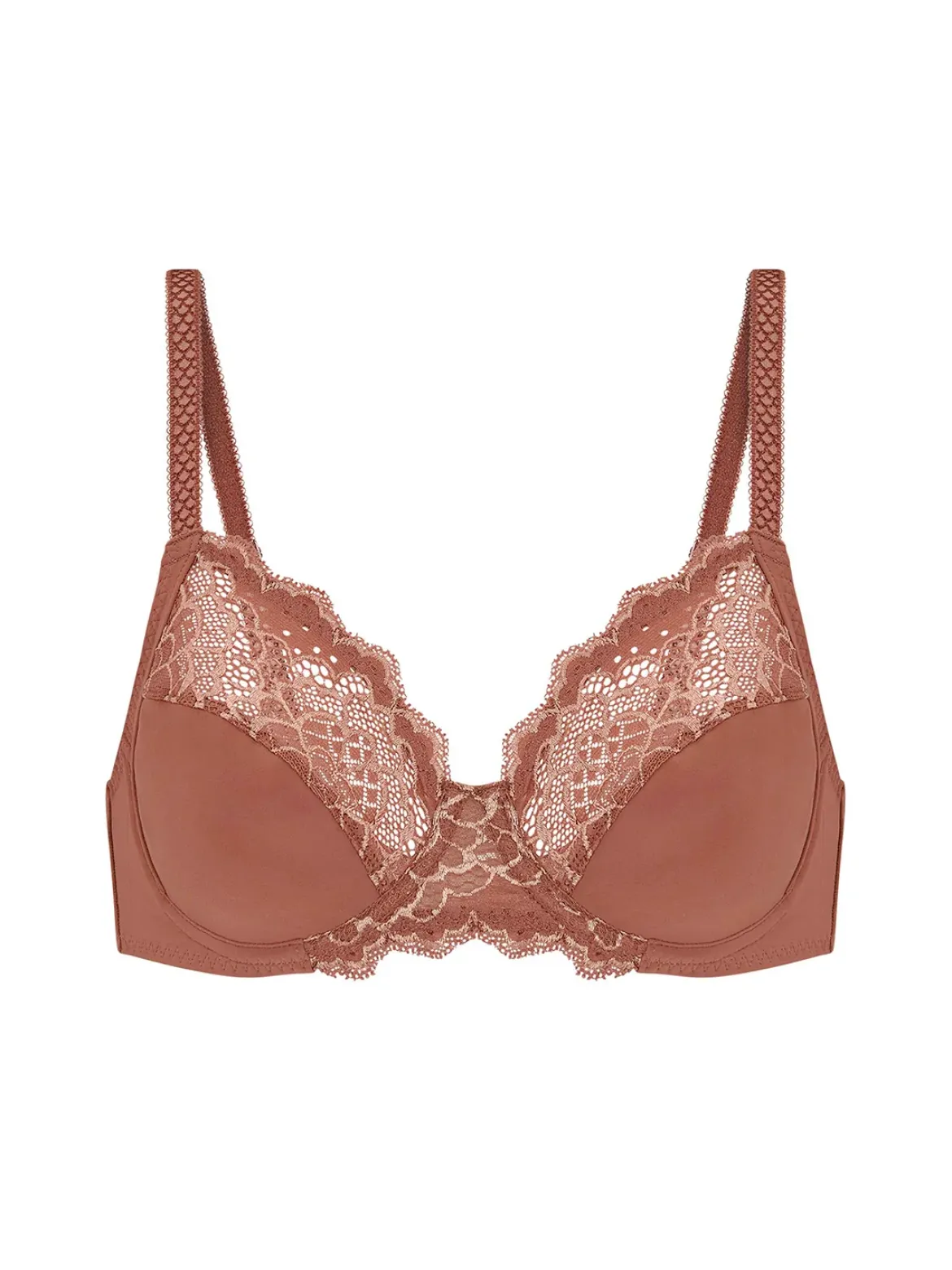 Soutien-gorge avec armatures emboîtant - Brun coco
