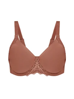 Soutien-gorge avec armatures moulé rigide - Brun coco