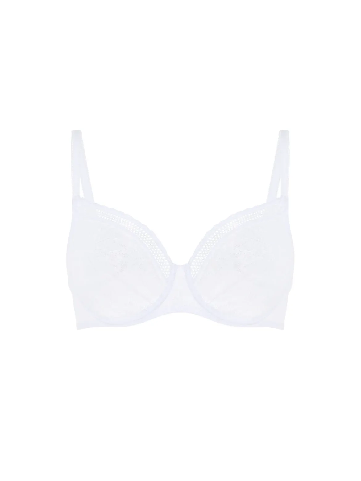 Soutien-gorge avec armatures moulé décolleté plongeant - Blanc