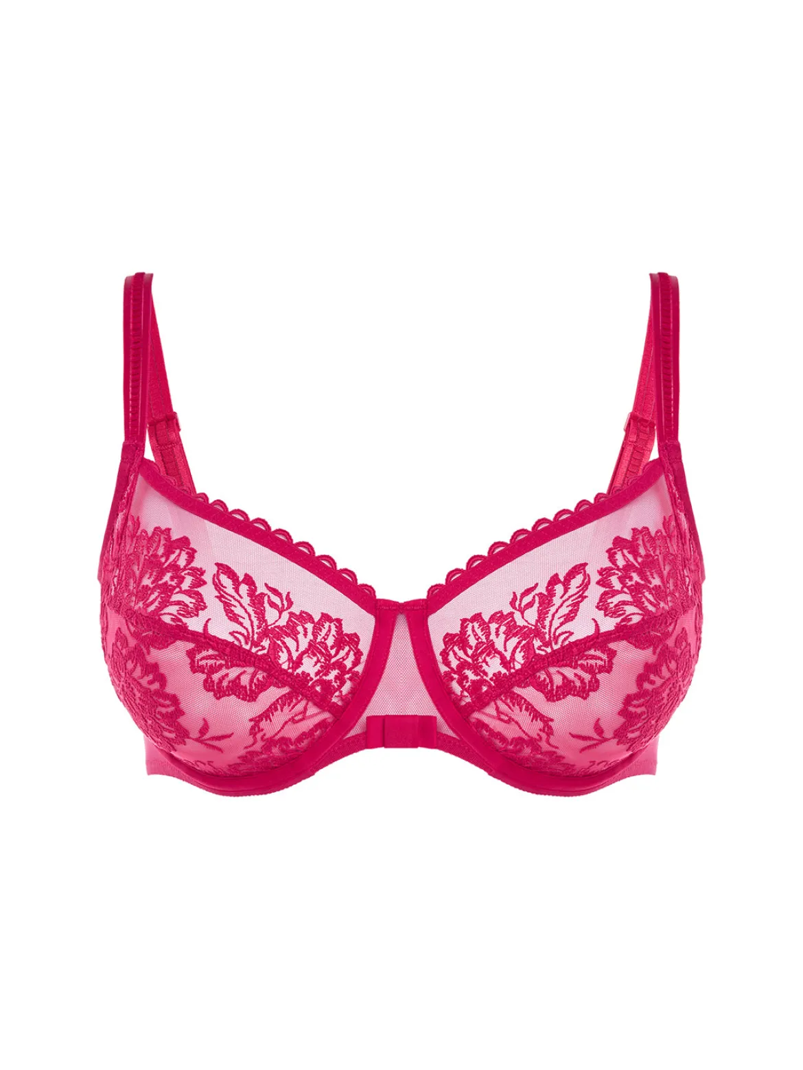 Soutien-gorge avec armatures décolleté carré - Cranberry